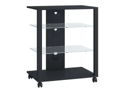 Móveis Hifi Folas Preto A. 70 x L. 60 x P. 41 cm