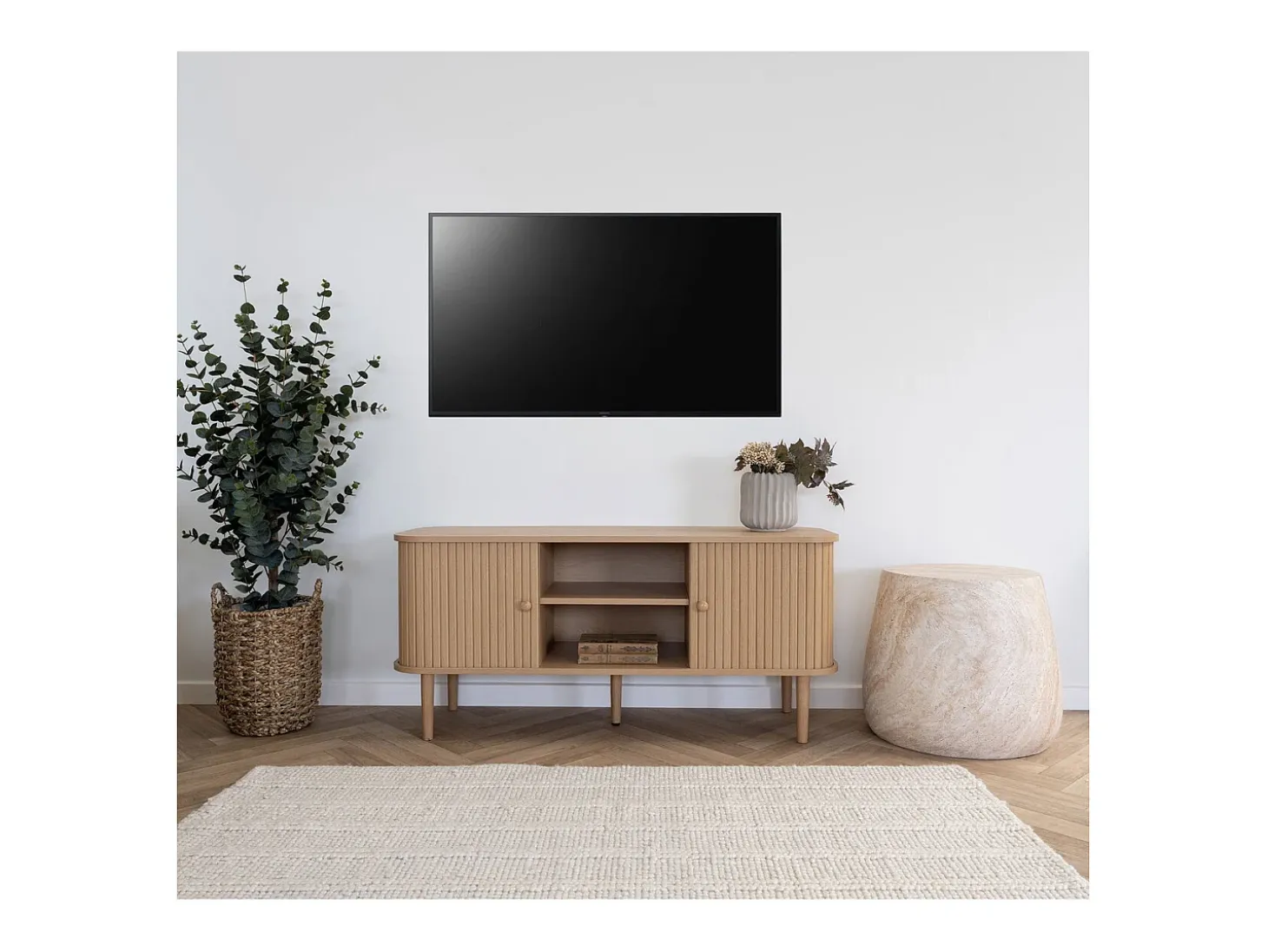 Móveis TV Nikko, Castanho, 113x40x51,5 cm, Kendra Home