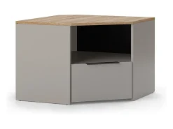 Móvel baixo para TV cinzento-bege 68x68x50 wido