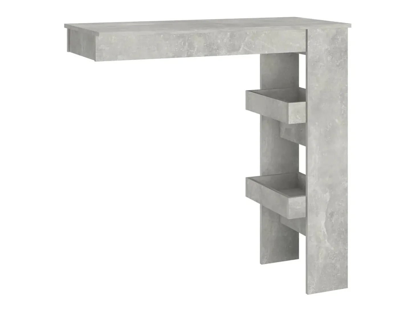 Móvel bar parede 102x45x103,5cm derivados madeira cinza cimento PT301786