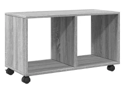 Móvel com rodas 72x33x42,5 cm derivados de madeira cinza sonoma