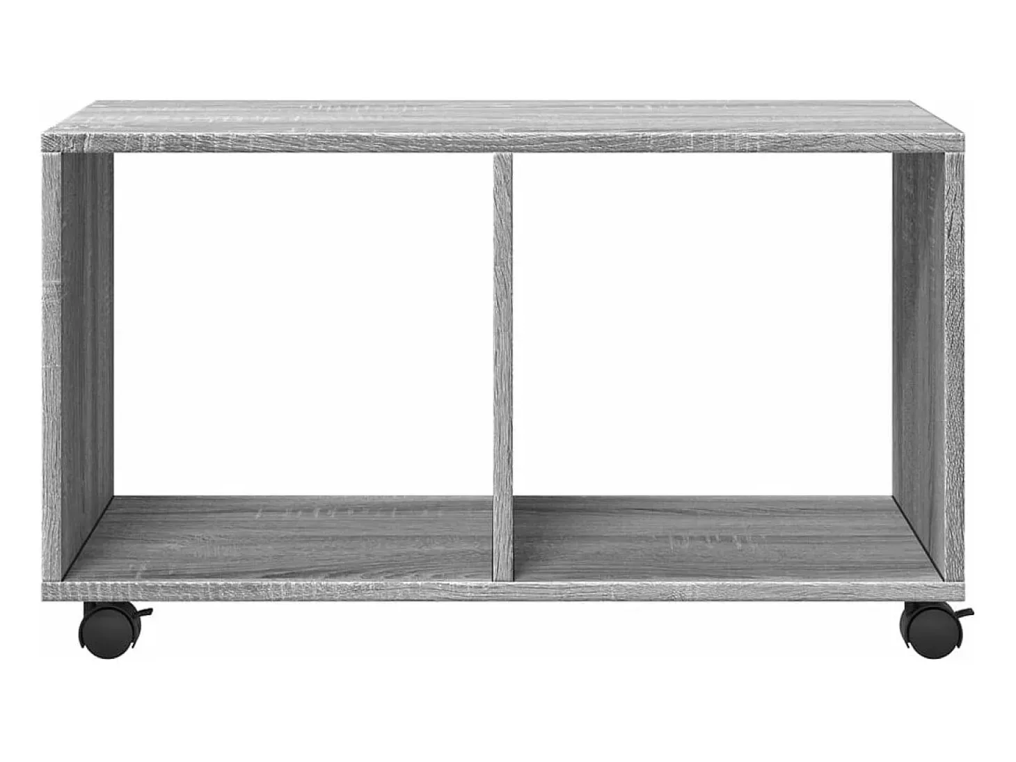 Móvel com rodas 72x33x42,5 cm derivados de madeira cinza sonoma