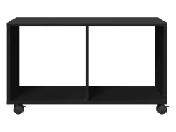 Móvel com rodas 72x33x42,5 cm derivados de madeira preto