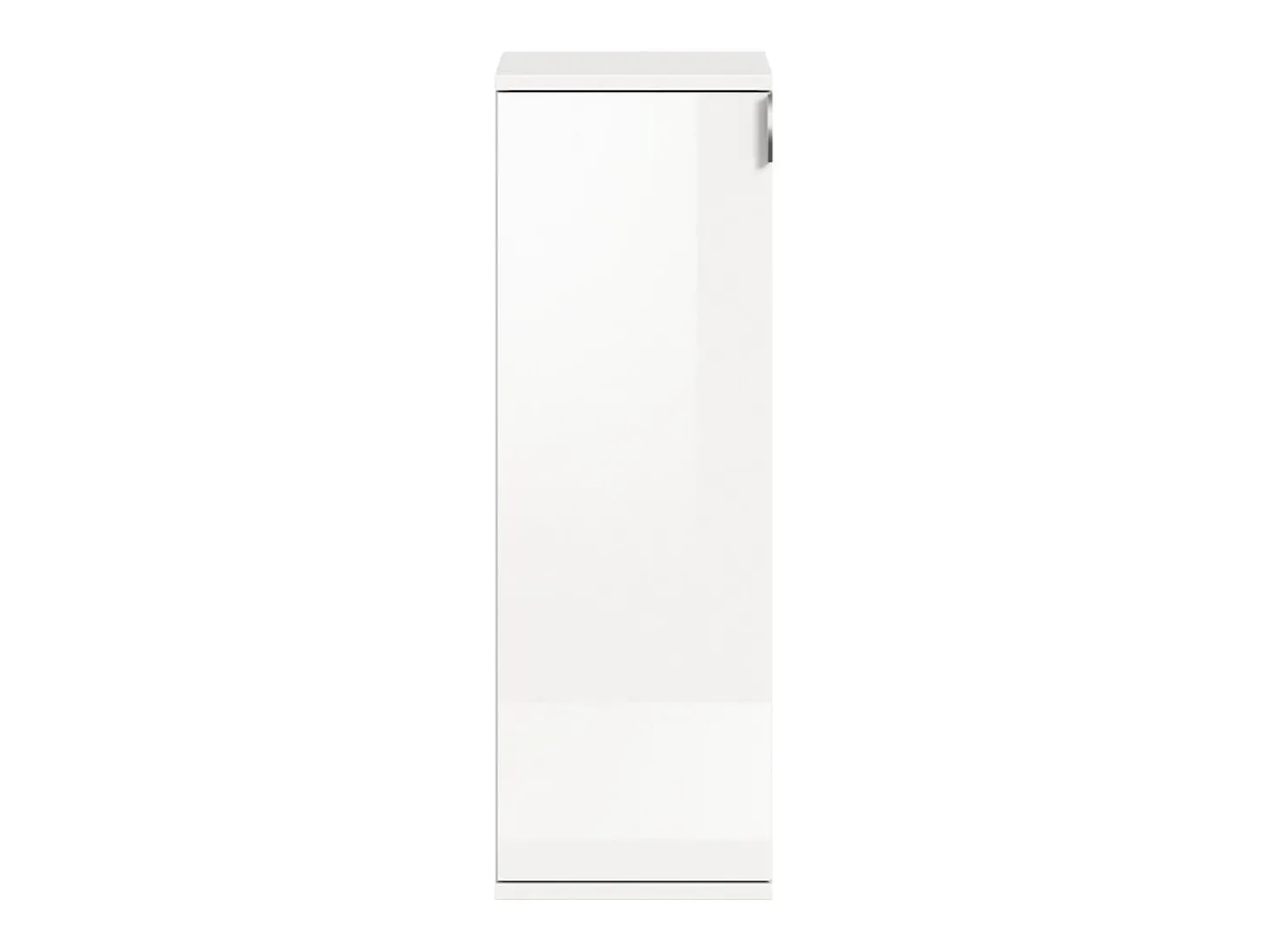 Móvel de Armazenamento BODITE – 1 porta – Branco laqueado – Compacto e moderno