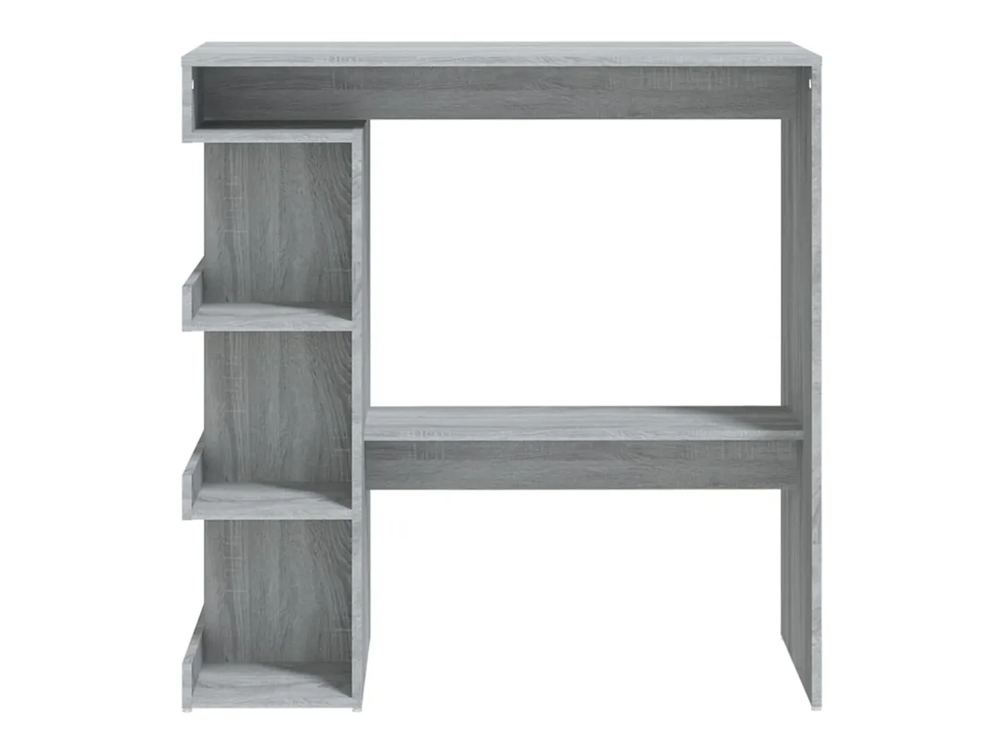 Móvel de bar c/ prateleiras 100x50x101,5cm carvalho sonoma cinza PT899927