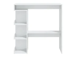 Móvel de bar c/ prateleiras 100x50x101,5 cm branco brilhante PT107051