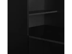 Móvel de bar com armário 115x59x200 cm preto PT984443