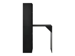 Móvel de bar com armário 115x59x200 cm preto PT984443