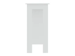 Móvel de bar com prateleiras derivados de madeira branco PT891228