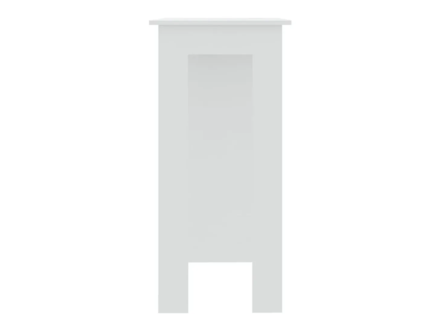 Móvel de bar com prateleiras derivados de madeira branco PT891228