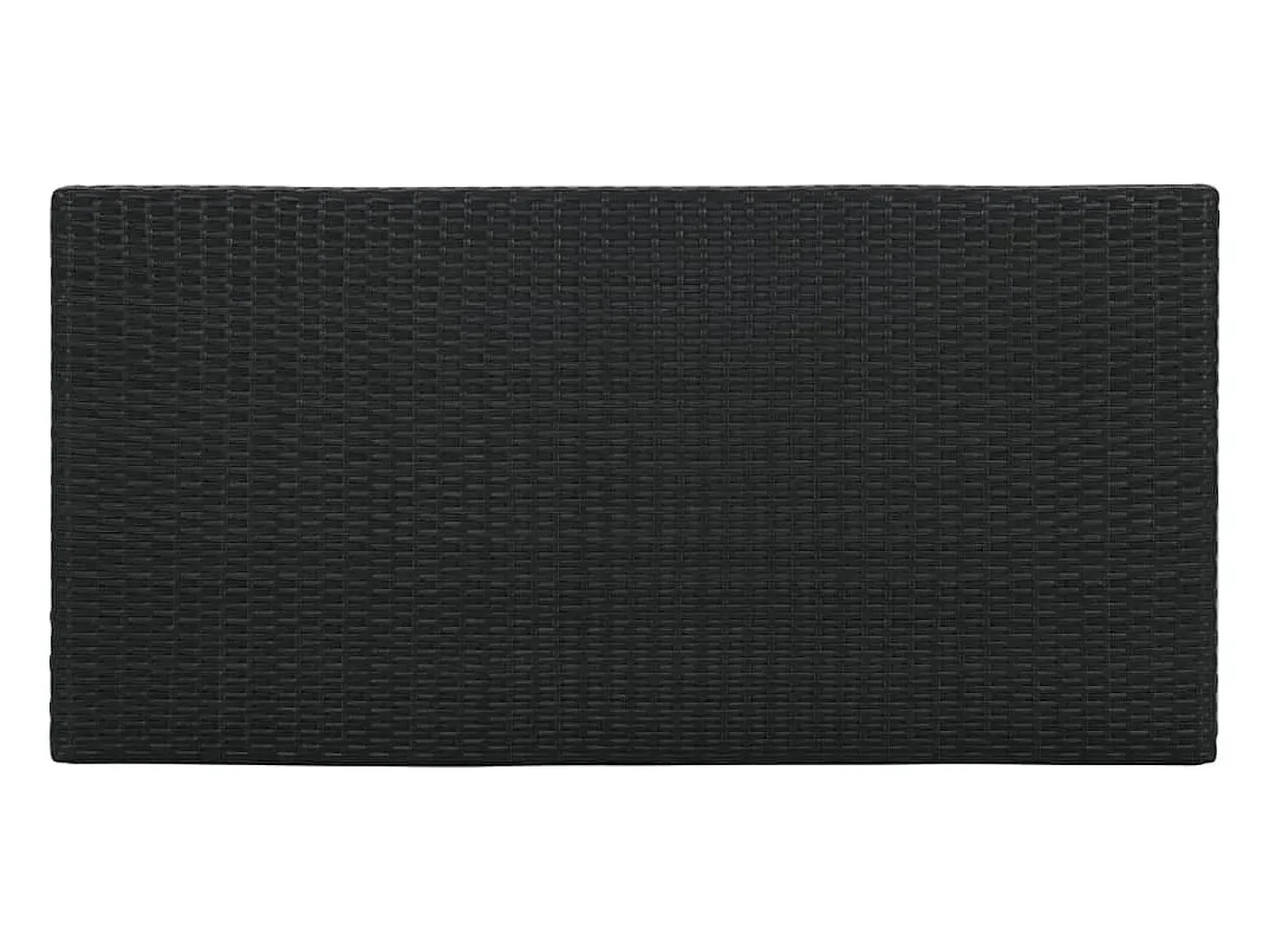 Móvel de bar com prateleiras 120x60x110 cm vime PE preto PT439407