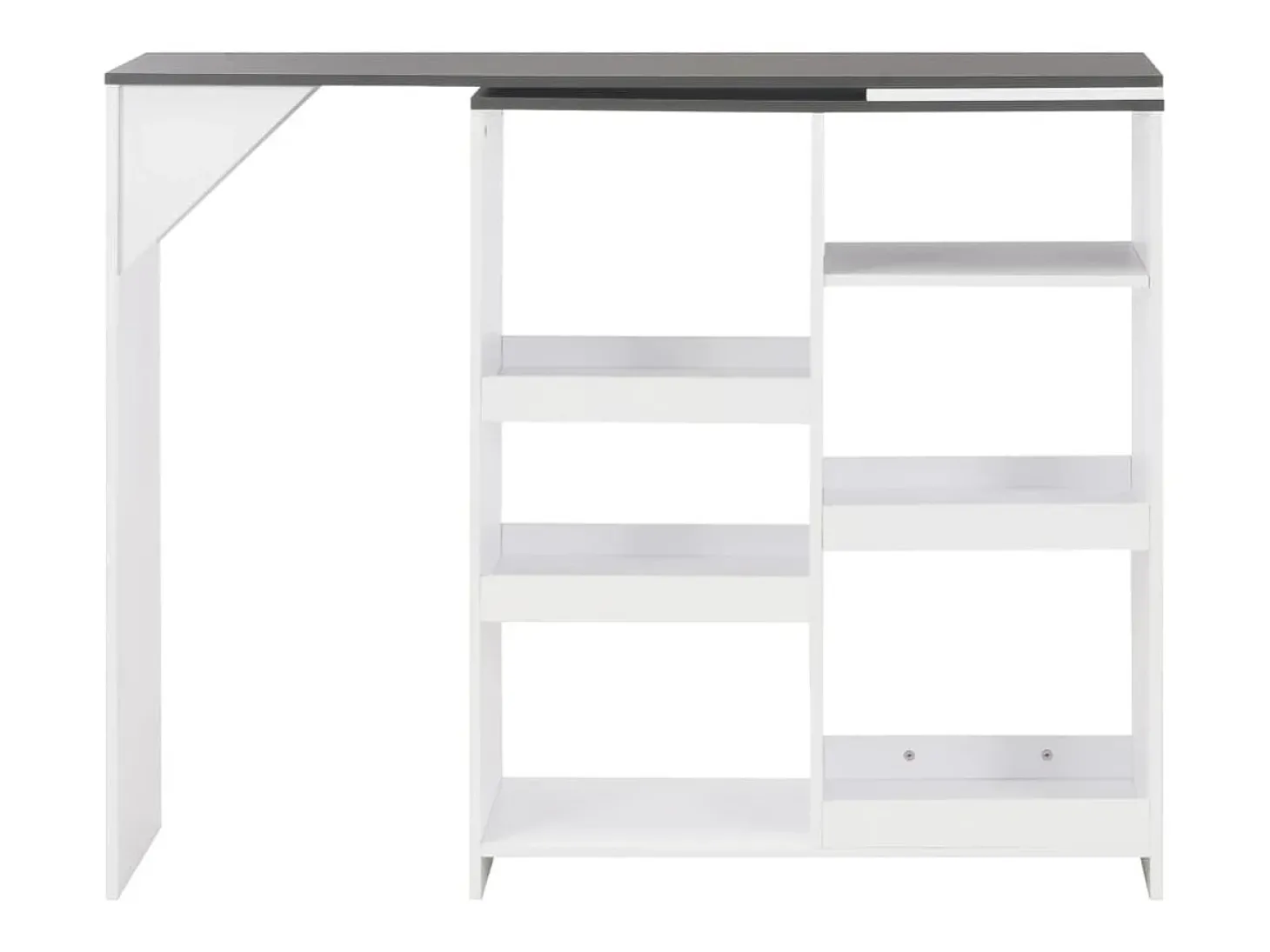 Móvel de bar com prateleira movível branco 138x39x110 cm PT922594