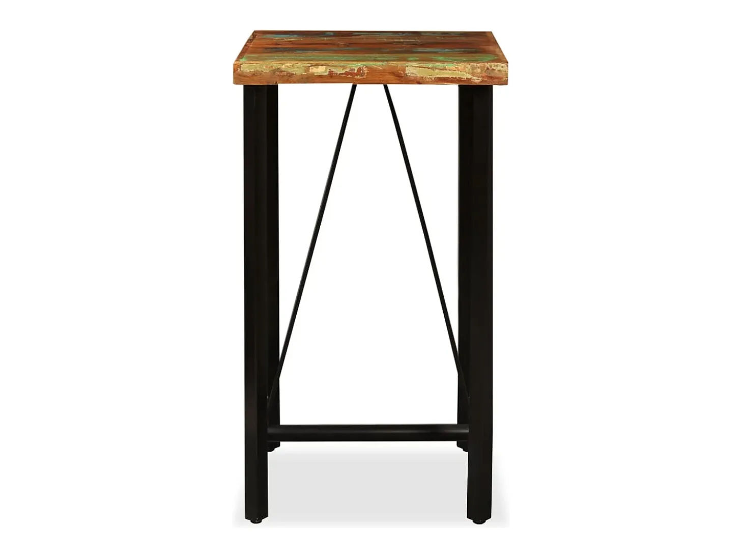 Móvel de bar em madeira recuperada maciça 60x60x107 cm PT694842