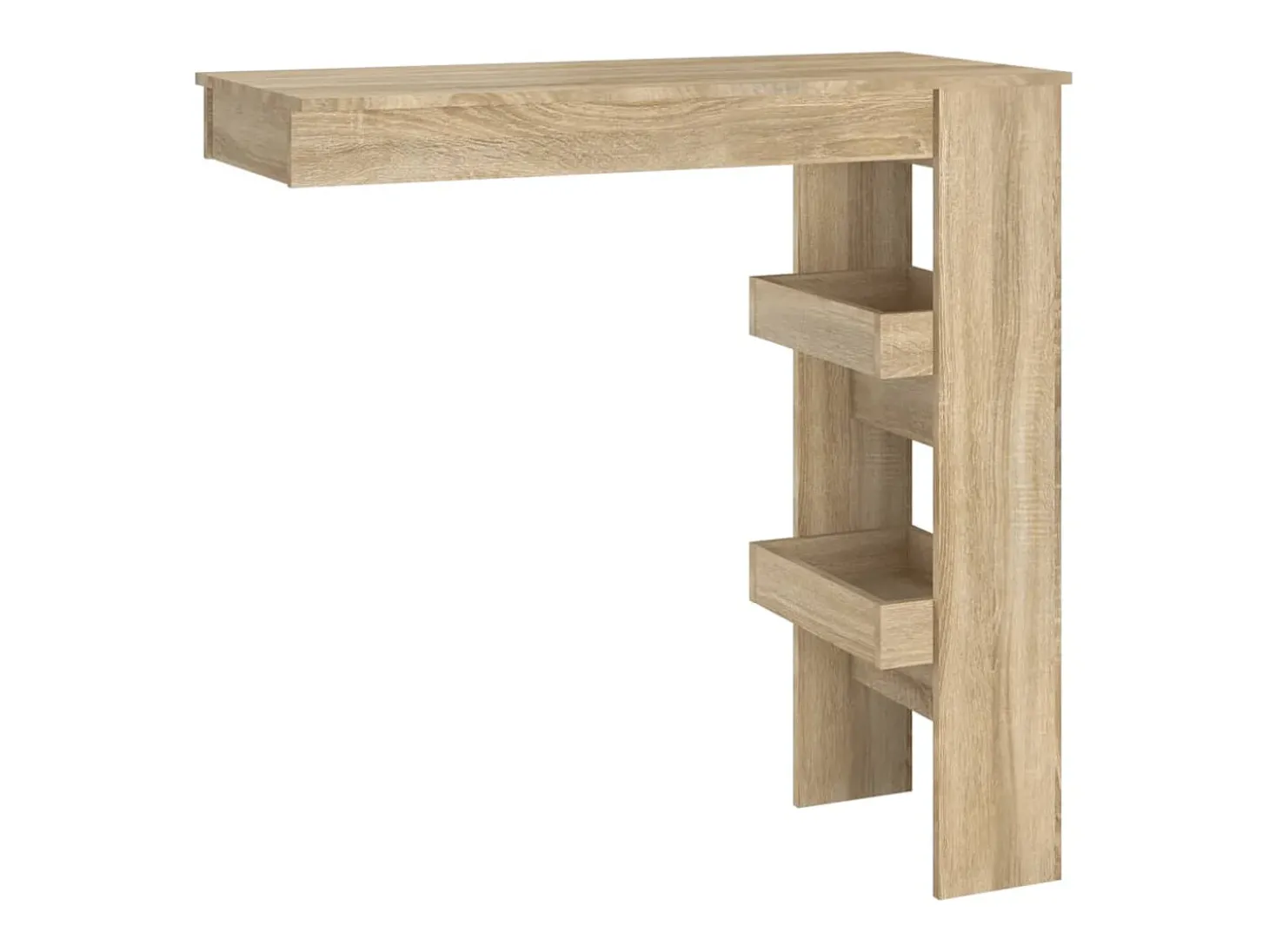 Móvel de bar p/ parede 102x45x103,5cm derivados madeira carvalho PT215404