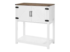 Móvel de Bar para Café SucceBuy, 80 x 35 x 88 cm, 3 Níveis com Portas Magnéticas