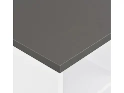 Móvel de bar 60x60x110 cm branco e antracite PT264559