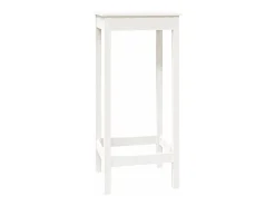 Móvel de bar 50x50x110 cm madeira de pinho maciça branco PT305420