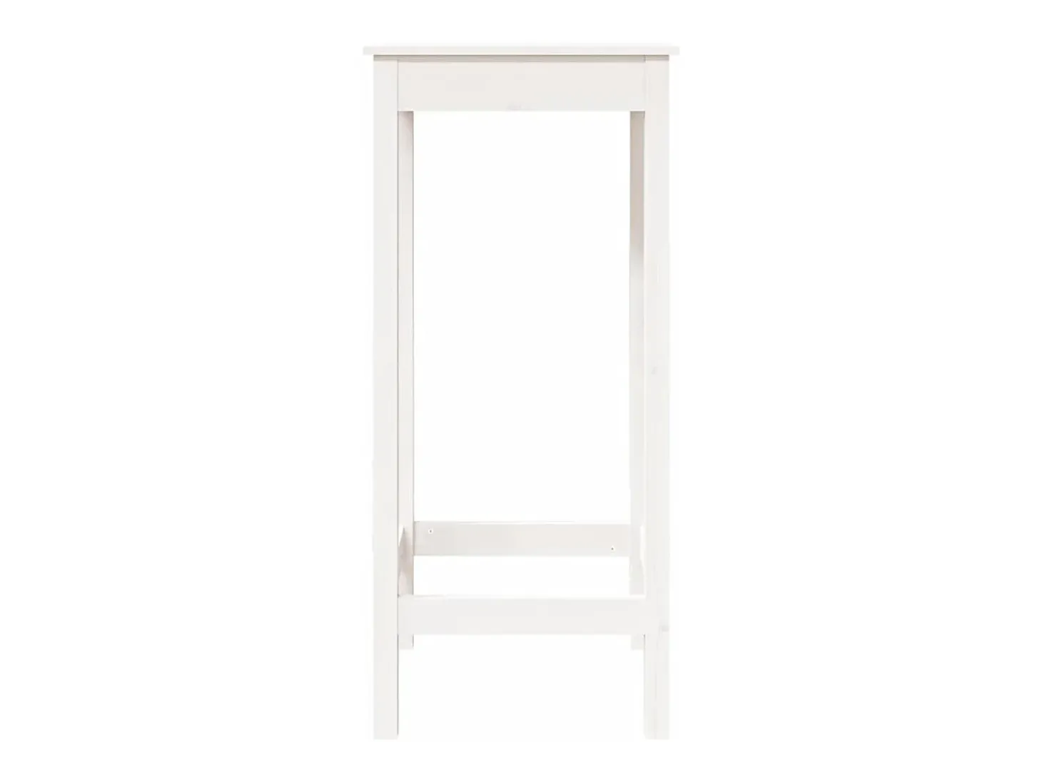 Móvel de bar 50x50x110 cm madeira de pinho maciça branco PT305420