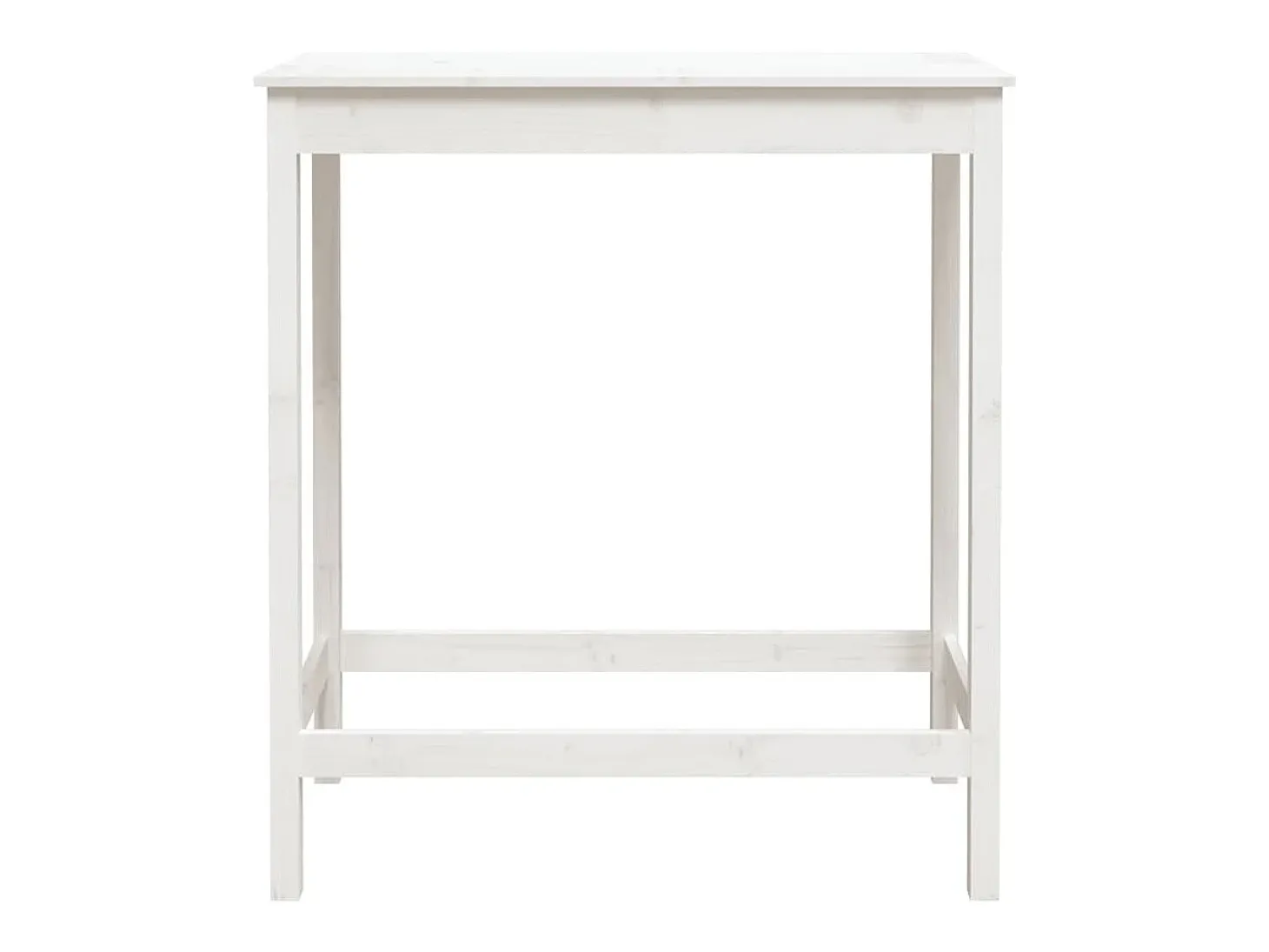Móvel de bar 100x50x110 cm madeira de pinho maciça branco PT322790