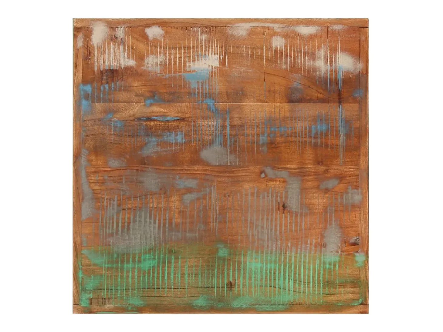 Móvel de bar 55x55x107 cm madeira recuperada maciça e ferro PT450426