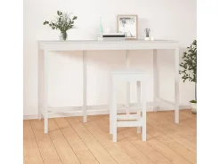 Móvel de bar 180x80x110 cm madeira de pinho maciça branco PT150678