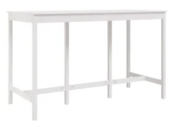 Móvel de bar 180x80x110 cm madeira de pinho maciça branco PT150678