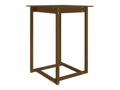 Móvel de bar 80x80x110 cm pinho maciço castanho mel PT248310