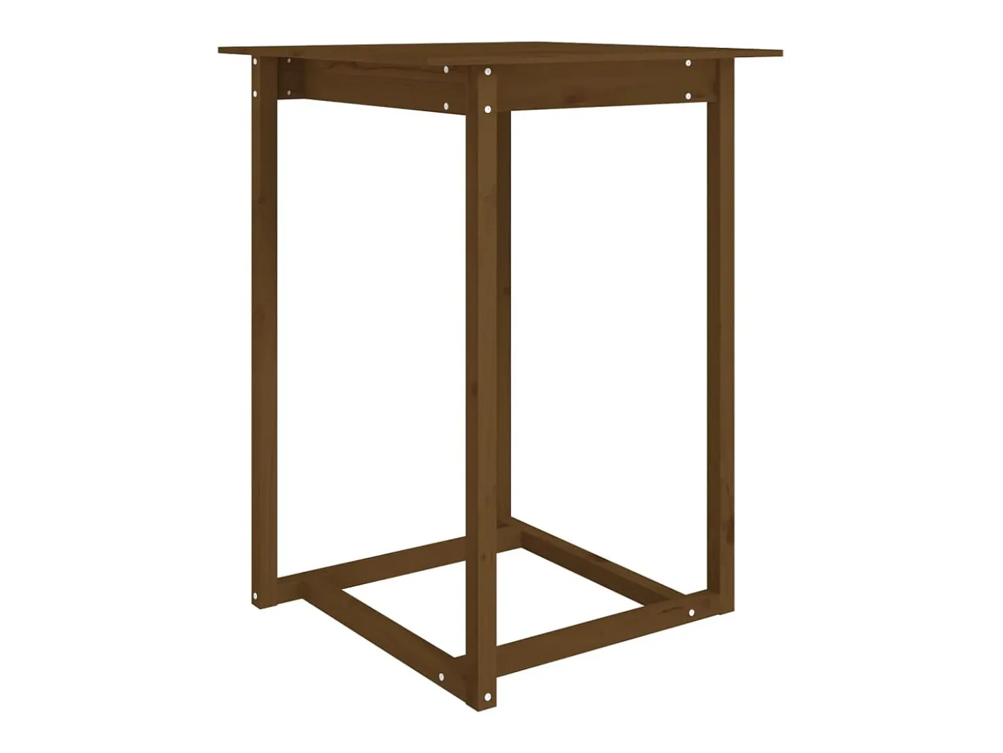 Móvel de bar 80x80x110 cm pinho maciço castanho mel PT248310