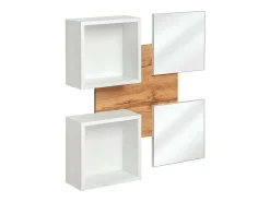 Móvel de entrada - TORTH 4 - Cores carvalho e branco
