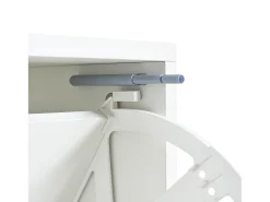 Móvel de sapateira moderno com LED - Branco Brilhante - Elegante e Prático