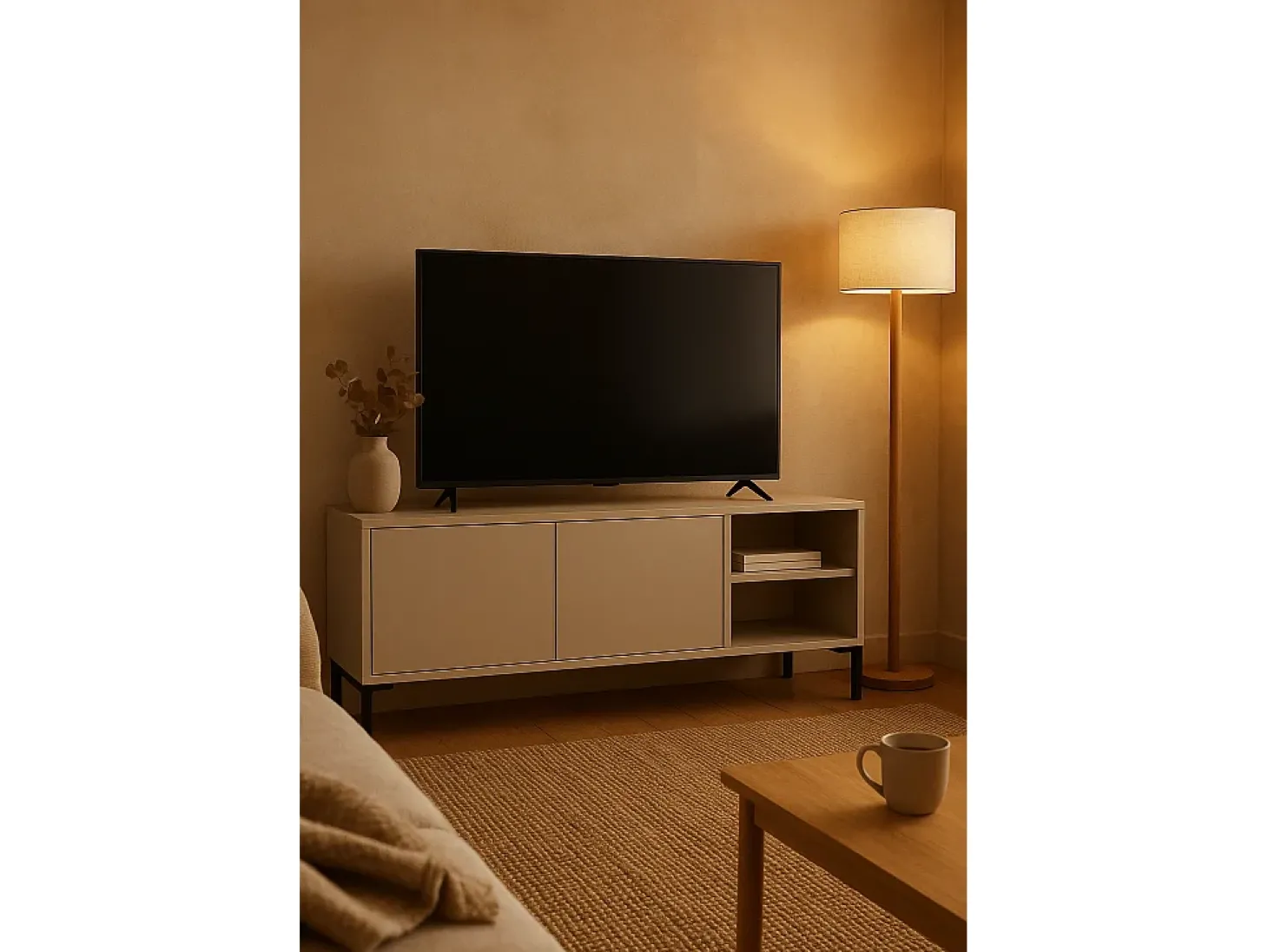 Móvel de TV 113 cm taupe MIRKO