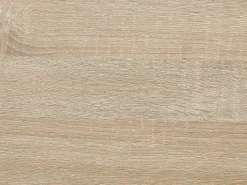 Móvel de TV, 2 portas e 2 nichos com LEDs em MDF lacado a branco e natural VADEMOSA