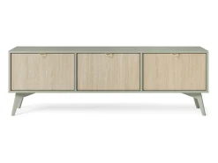 Móvel de TV 3 portas em madeira laminada 158x52 cm