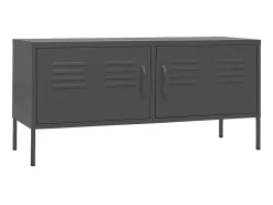 Móvel de TV aço 105x35x50 cm antracite PT233945