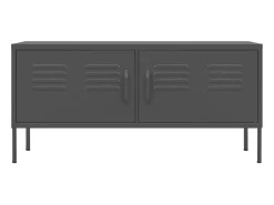 Móvel de TV aço 105x35x50 cm antracite PT233945