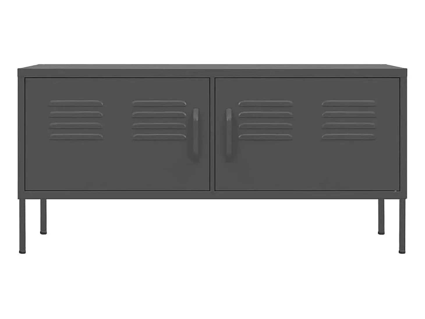 Móvel de TV aço 105x35x50 cm antracite PT233945