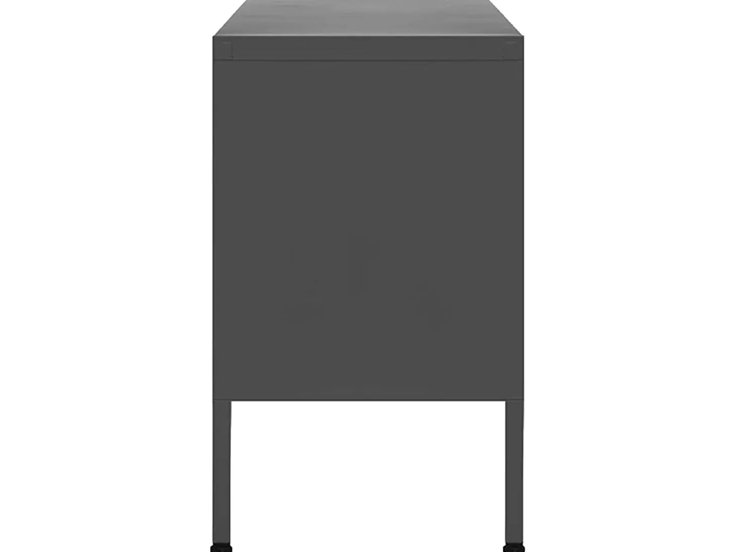 Móvel de TV aço 105x35x50 cm antracite PT233945