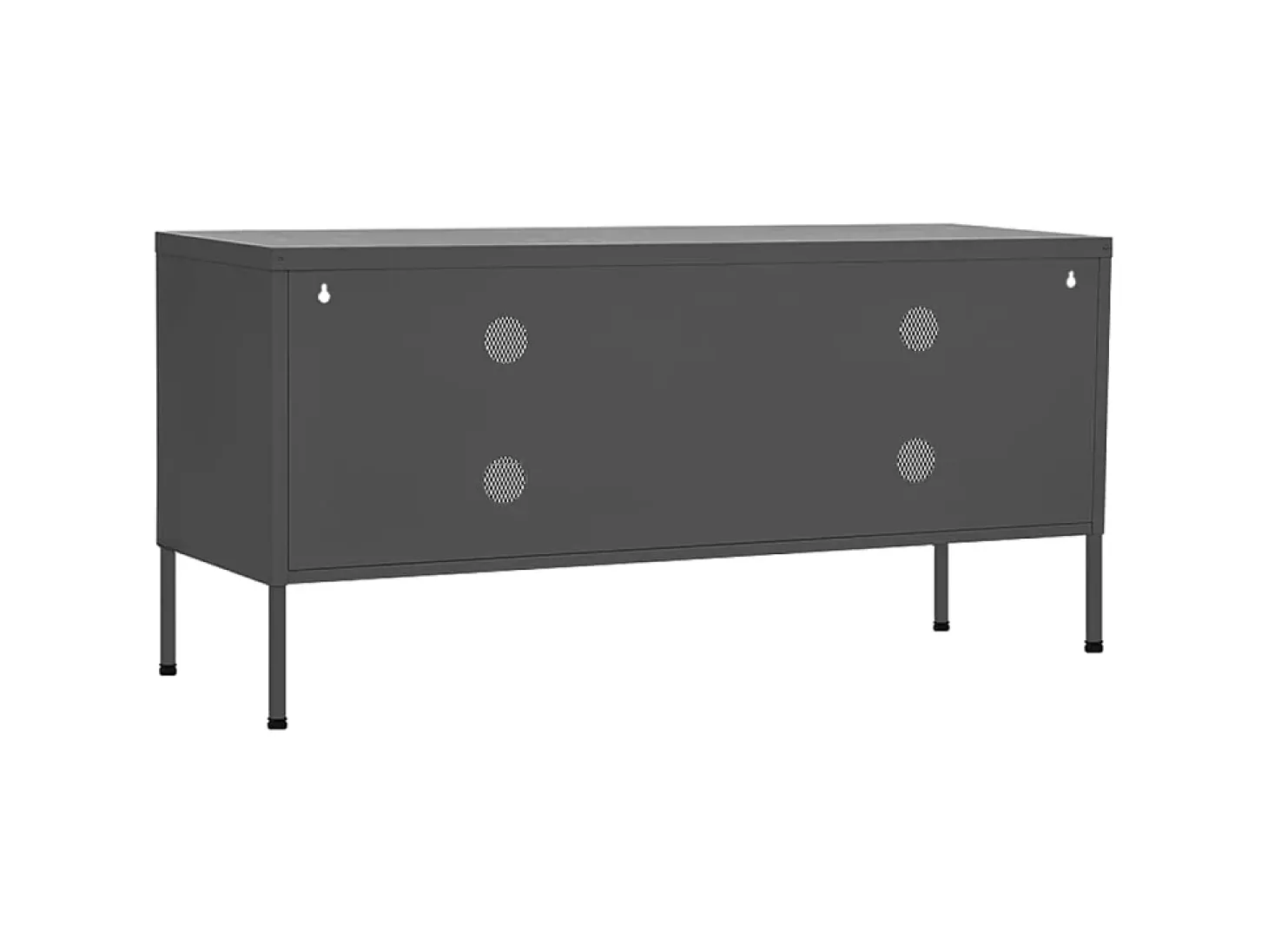 Móvel de TV aço 105x35x50 cm antracite PT488338