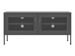 Móvel de TV aço 105x35x50 cm antracite PT488338