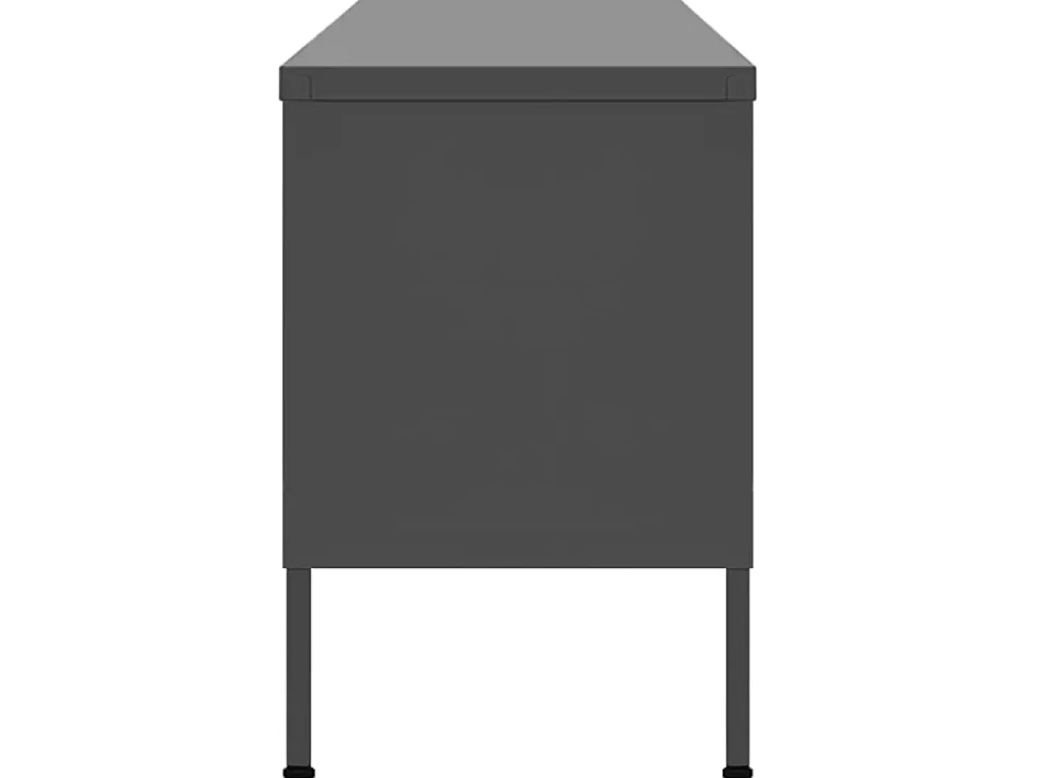 Móvel de TV aço 105x35x50 cm antracite PT488338
