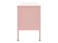 Móvel de TV aço 105x35x50 cm rosa PT324792