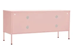 Móvel de TV aço 105x35x50 cm rosa PT324792