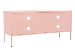 Móvel de TV aço 105x35x50 cm rosa PT463454