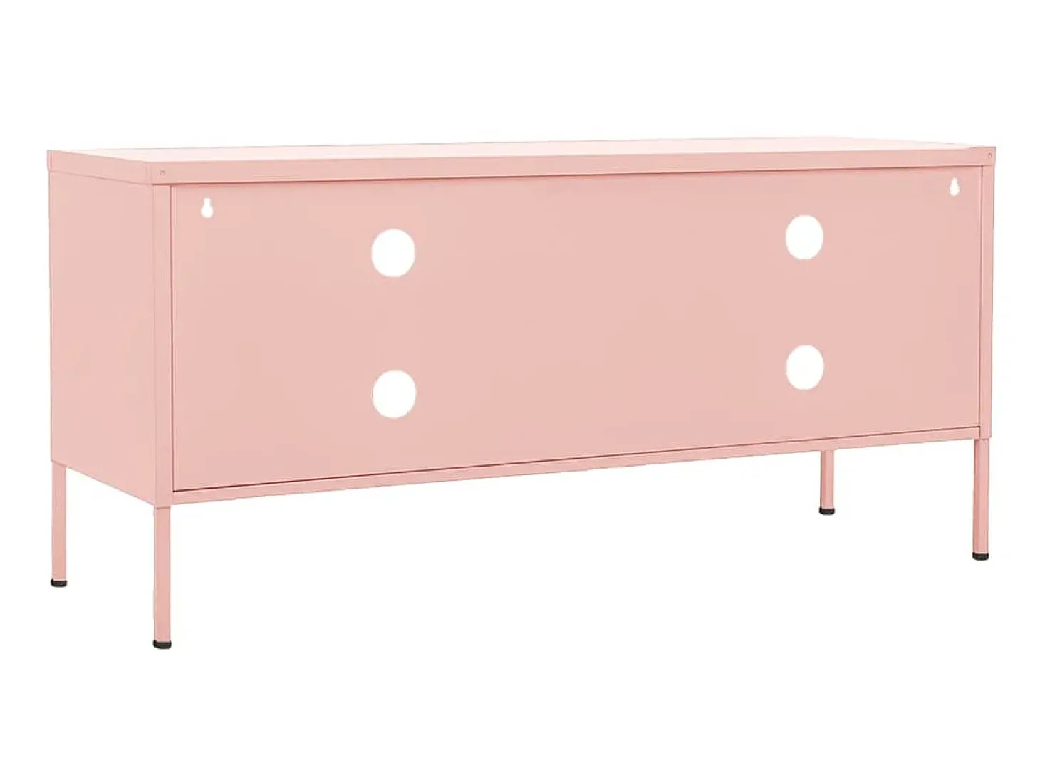 Móvel de TV aço 105x35x50 cm rosa PT463454