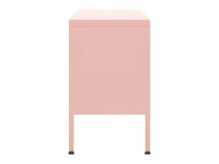 Móvel de TV aço 105x35x50 cm rosa PT463454