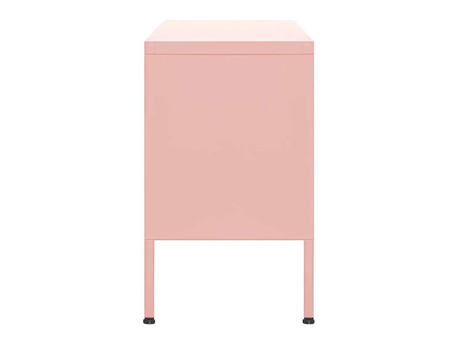 Móvel de TV aço 105x35x50 cm rosa PT463454