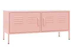 Móvel de TV aço 105x35x50 cm rosa PT463454