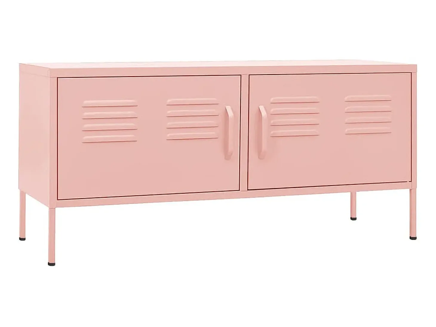 Móvel de TV aço 105x35x50 cm rosa PT463454