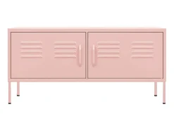 Móvel de TV aço 105x35x50 cm rosa PT463454