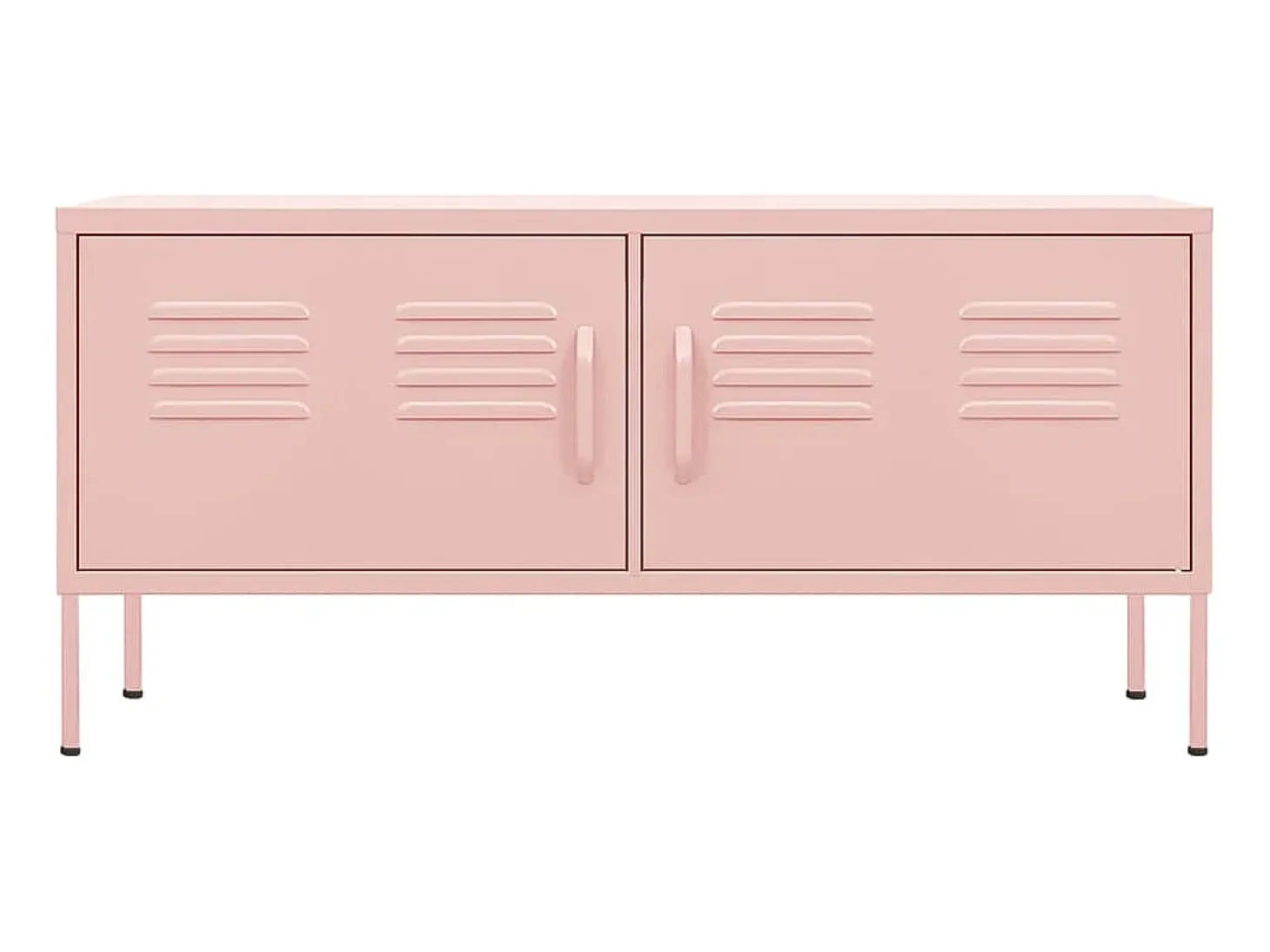 Móvel de TV aço 105x35x50 cm rosa PT463454